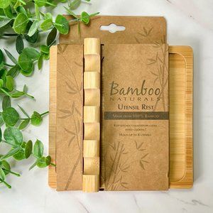 Bamboo Naturals Four Spoon Kitchen Utensil Rest